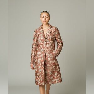Alberto Biani  Italian made all-over floral-print Coat Jacket